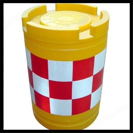 水马防撞桶圆柱型塑料围挡 吹塑滚塑防撞桶 隔离墩 警示桶